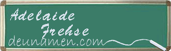 Adelaide Frehse Visitenkarte
